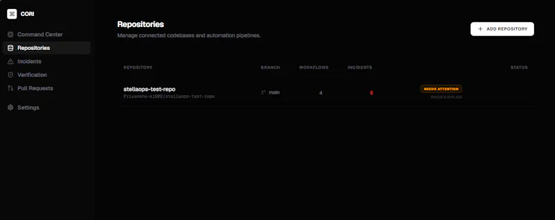 CORI screenshot 2