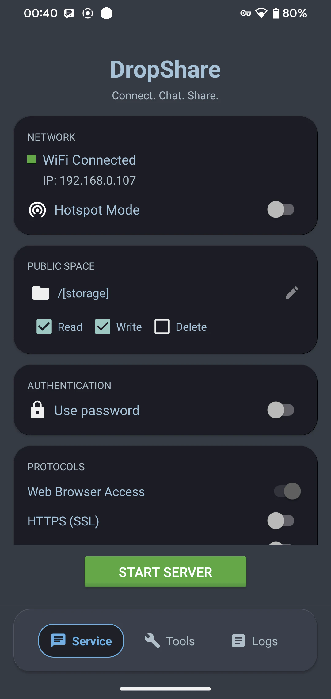 DropShare screenshot 2
