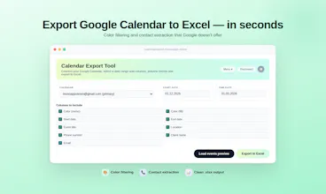 Calendar Export Tool gallery image