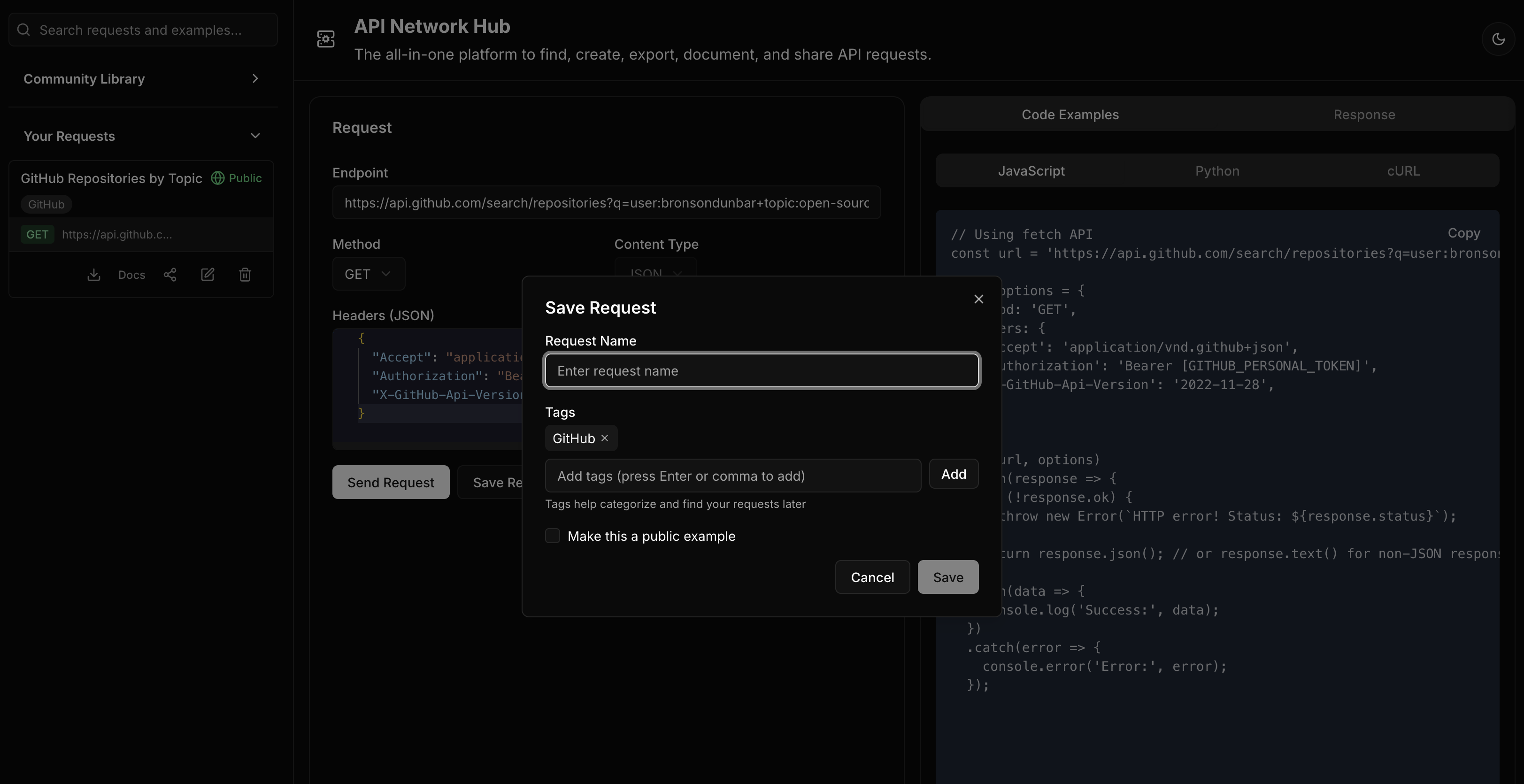 API Network Hub gallery image