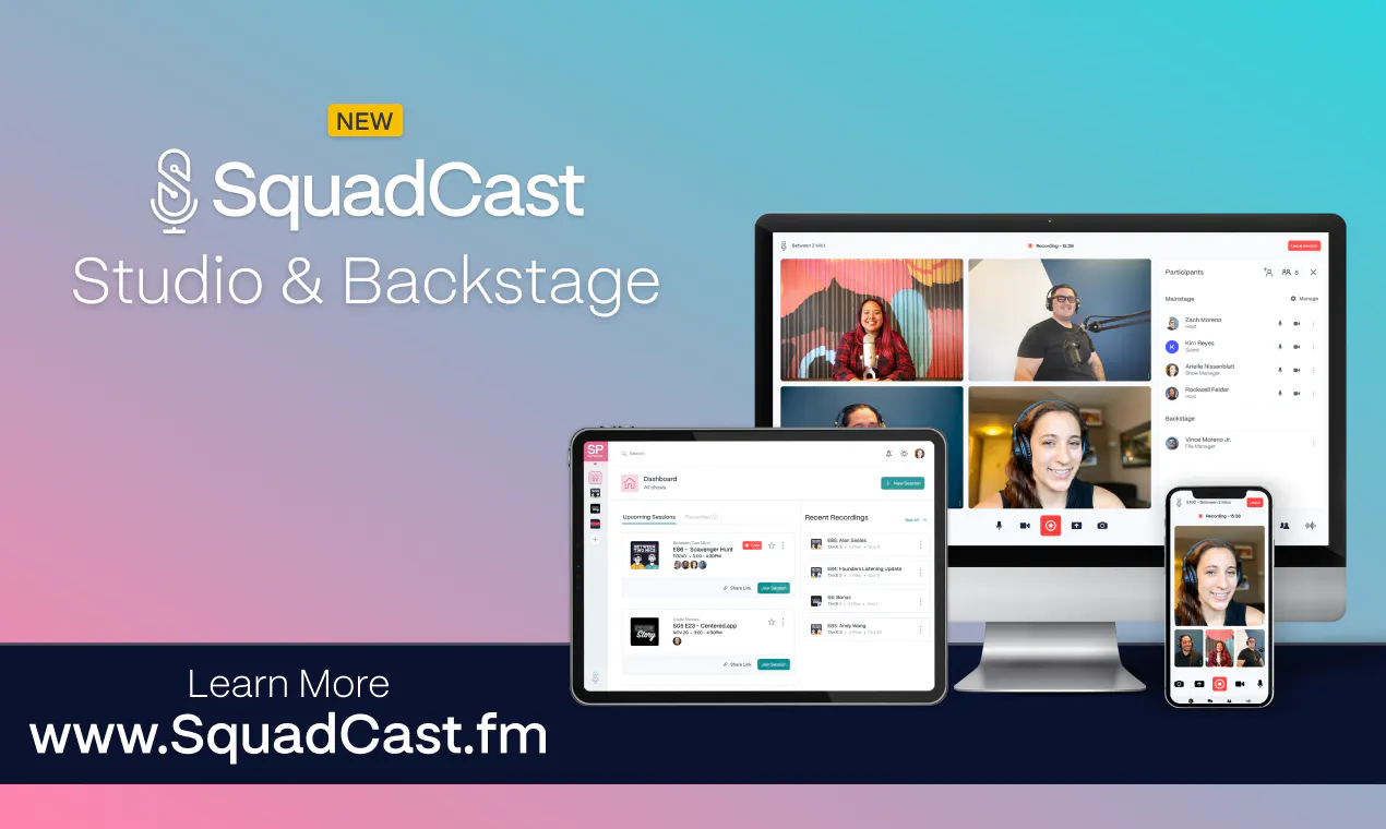 Squadcast Workflow SquadCast by Descript - pick.tools - Pick smarter, build faster.