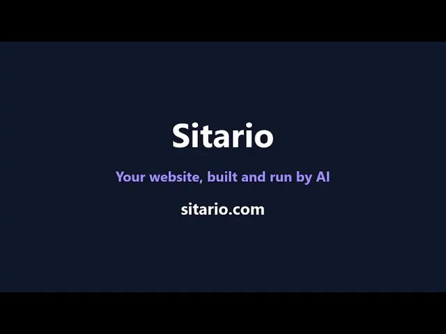 Sitario - website builder gallery image