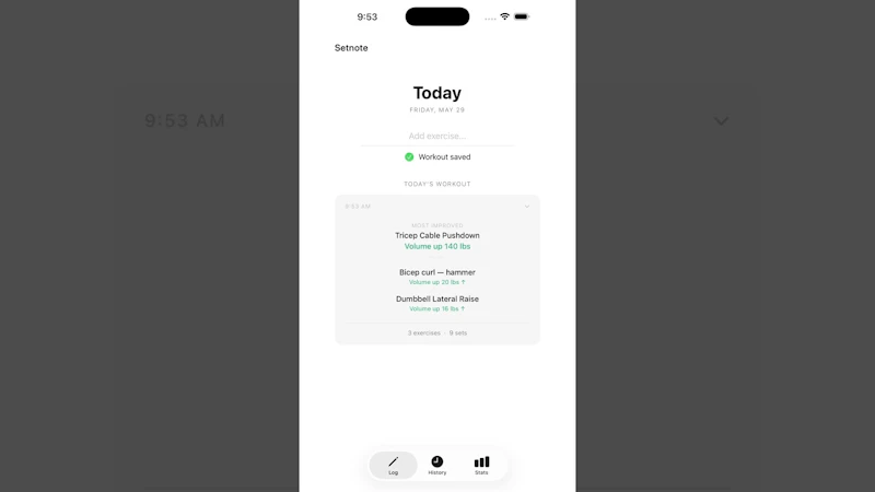 Setnote screenshot 1 (video preview)