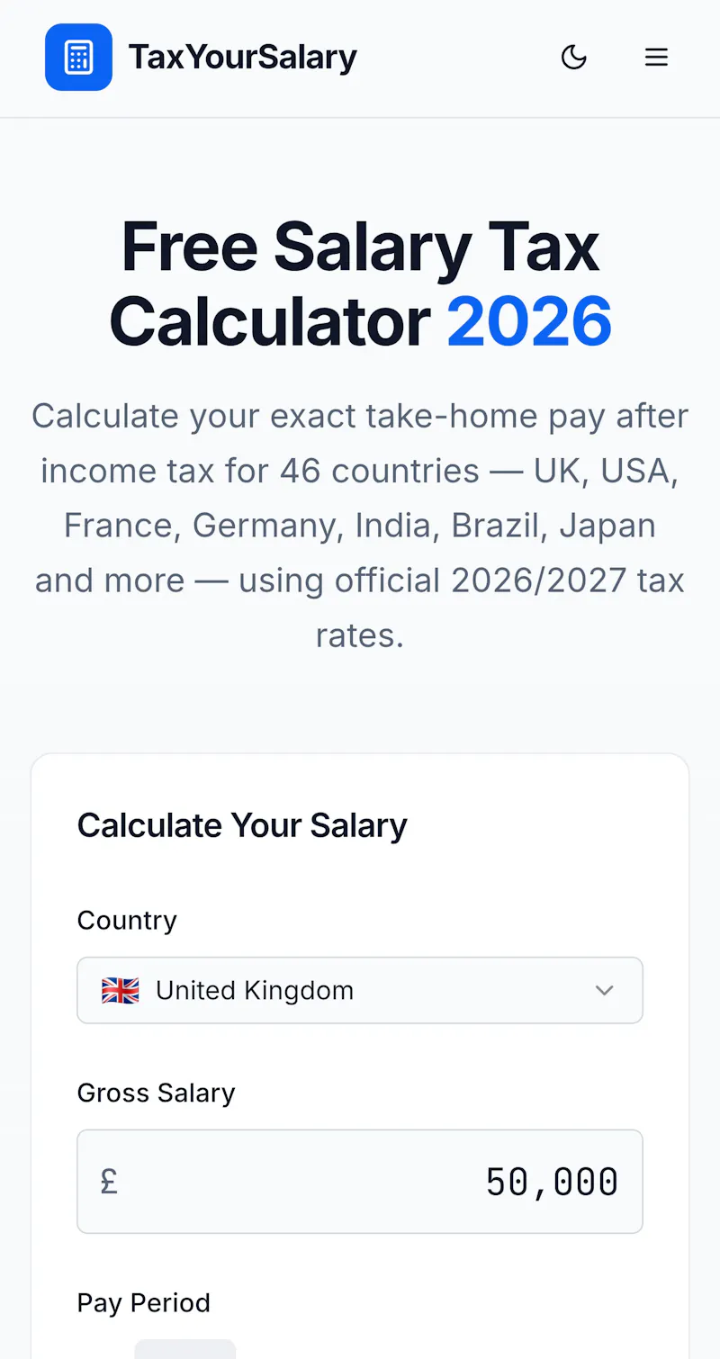 TaxYourSalary screenshot 3