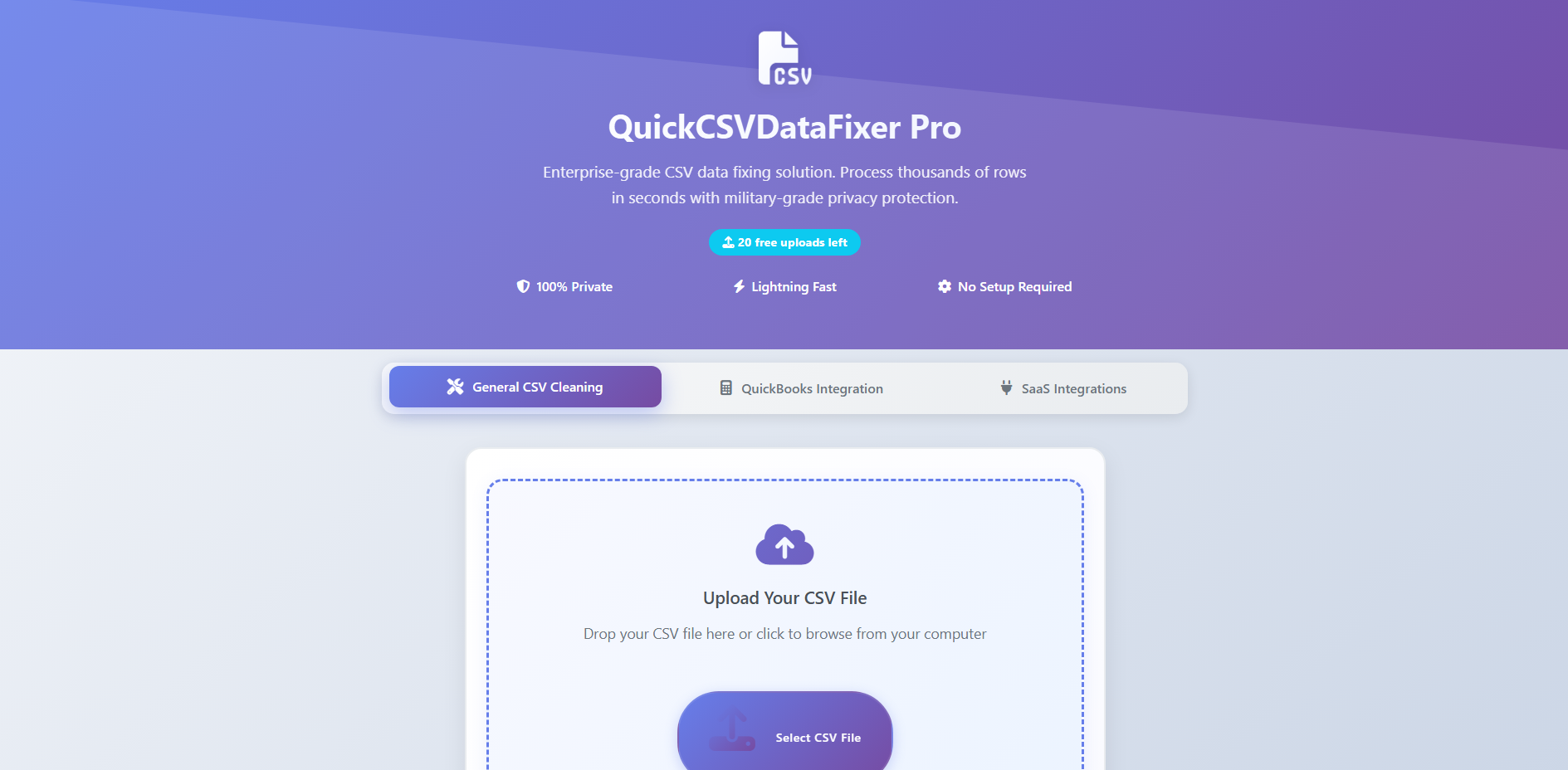 QuickCSVDatafixer Pro