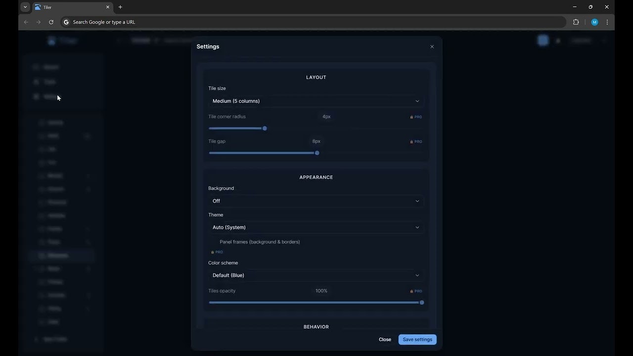 Tiler: Visual Bookmarks & New Tab gallery image