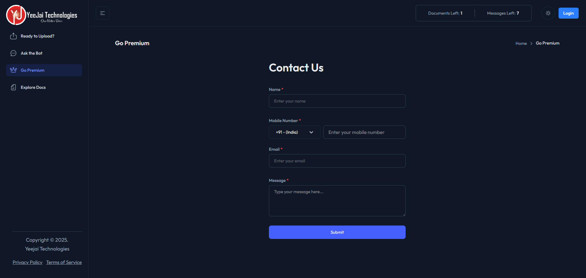 YeeDocx - Yeedocx-Upload docs, extract answers from documents platform media 3