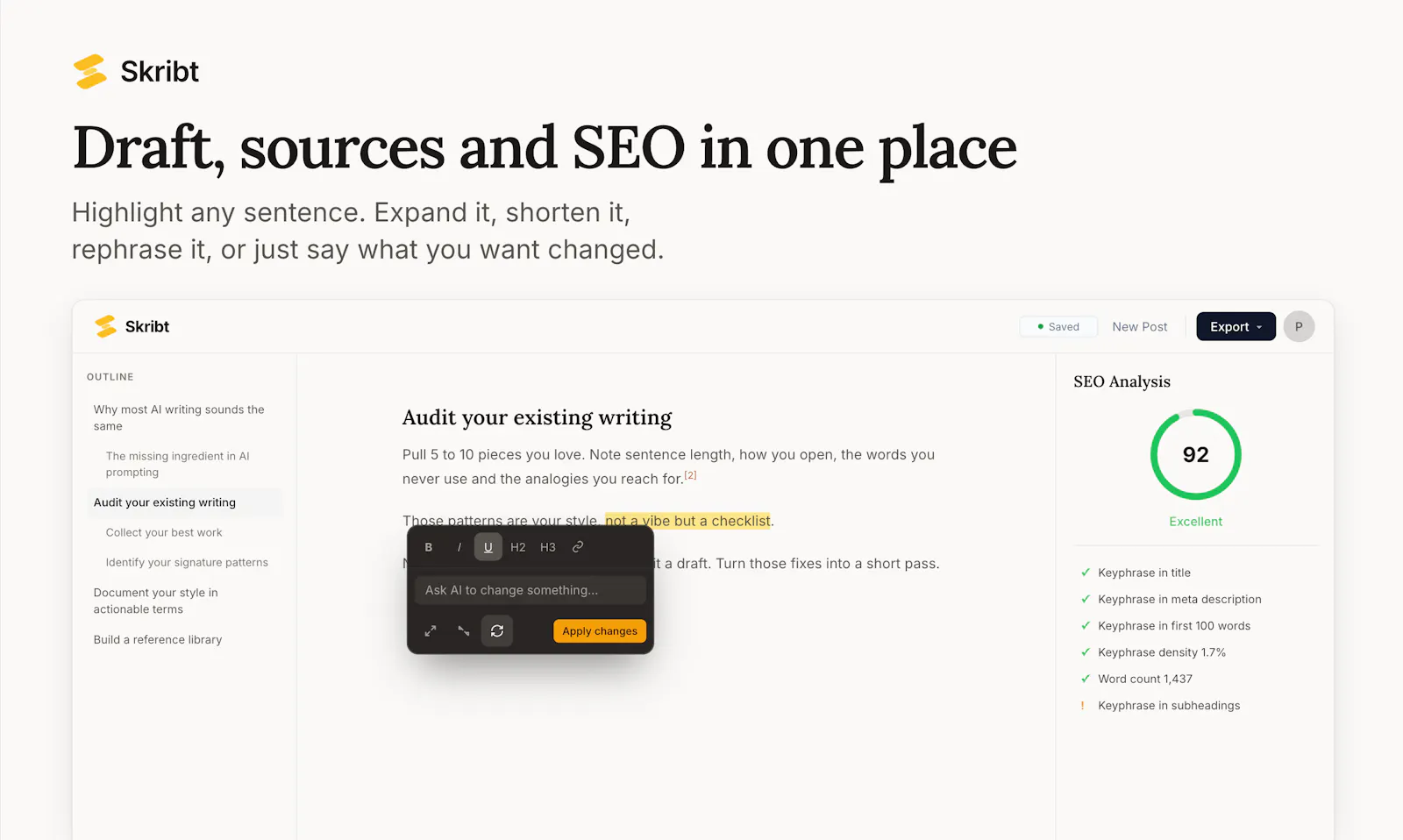 Skribt screenshot 5