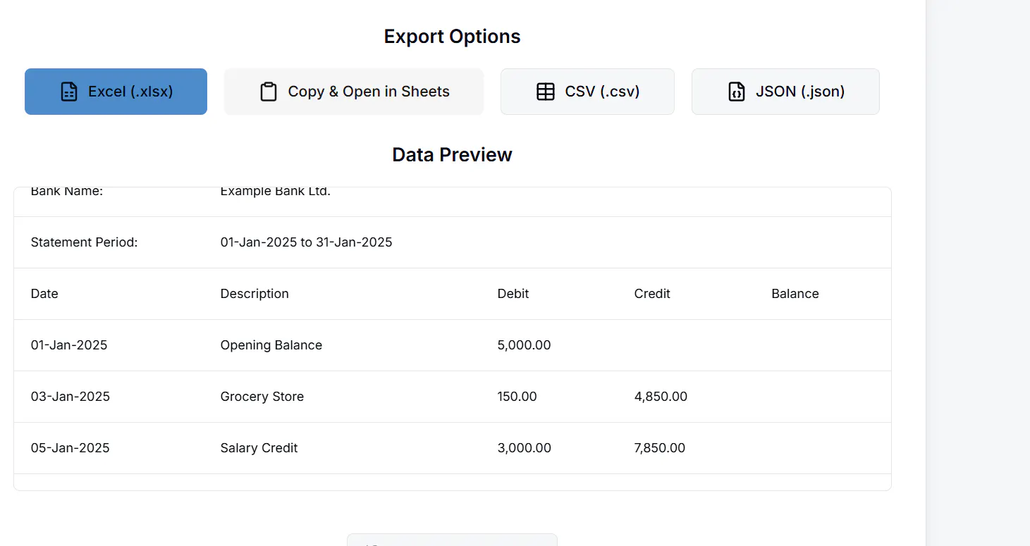 Bank Statement Converter screenshot 2