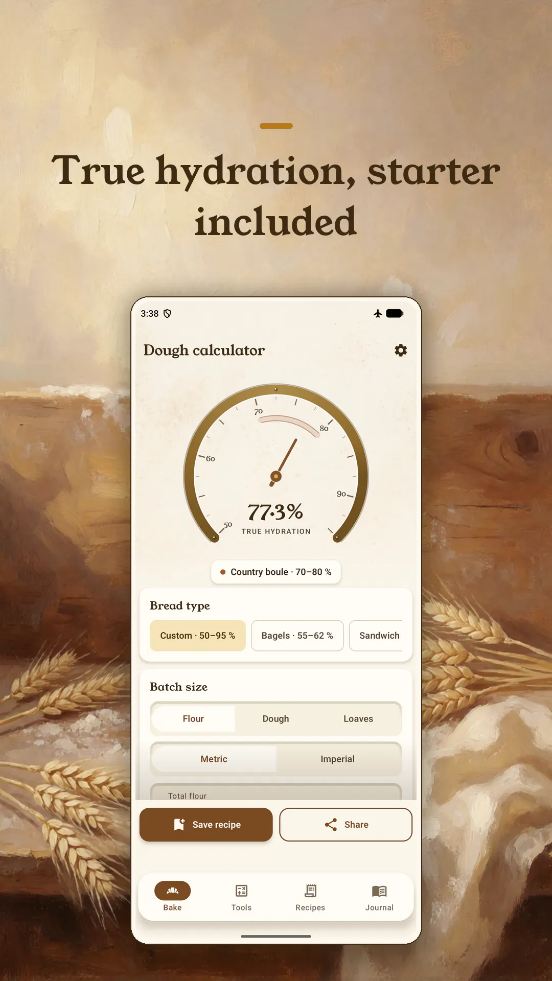 Sourdough Hydration Calc gallery image