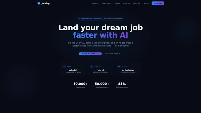Jobdep screenshot 1