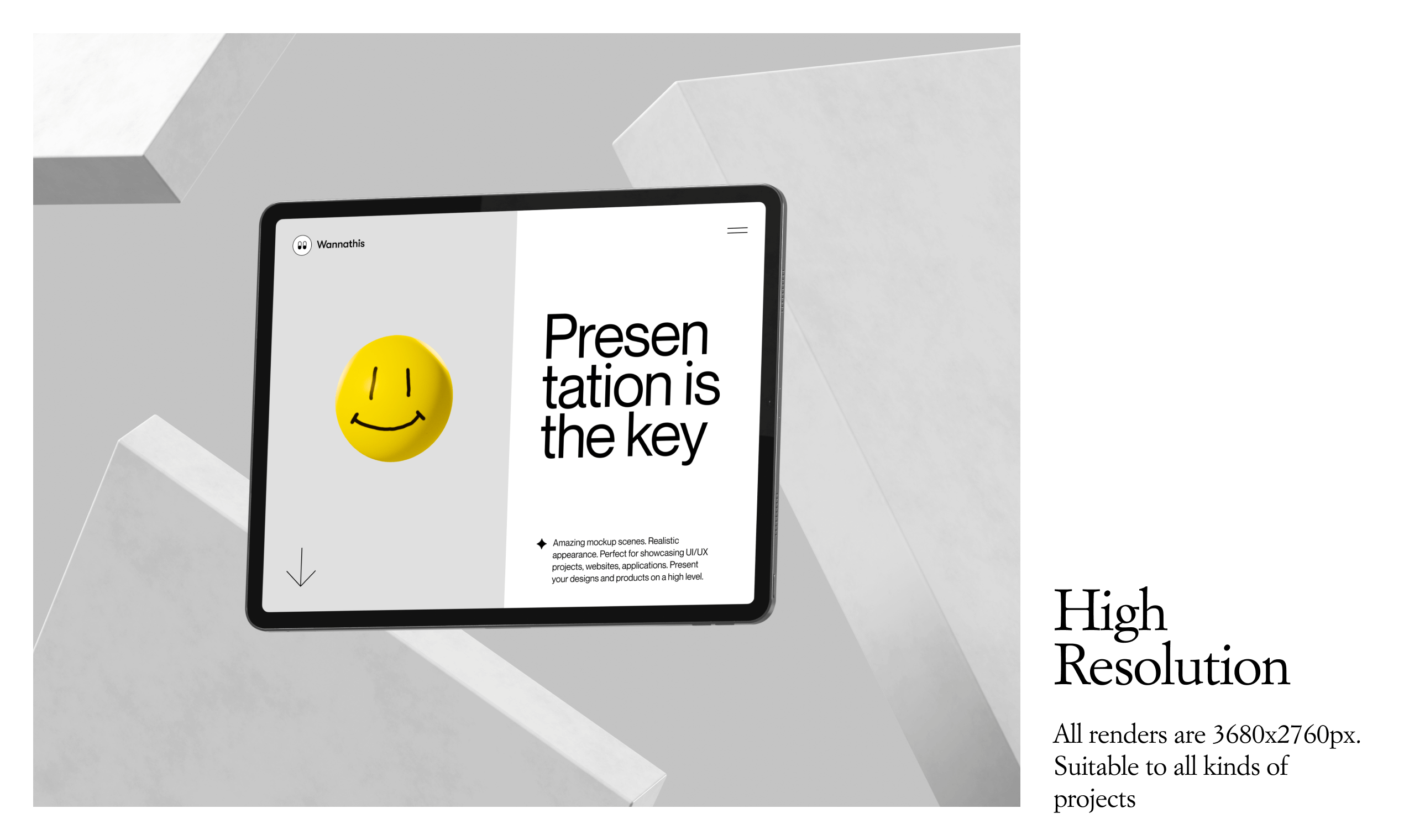 iPad pro mockups - การจำลองคุณภาพสูงสำหรับงานนำเสนอ media 3