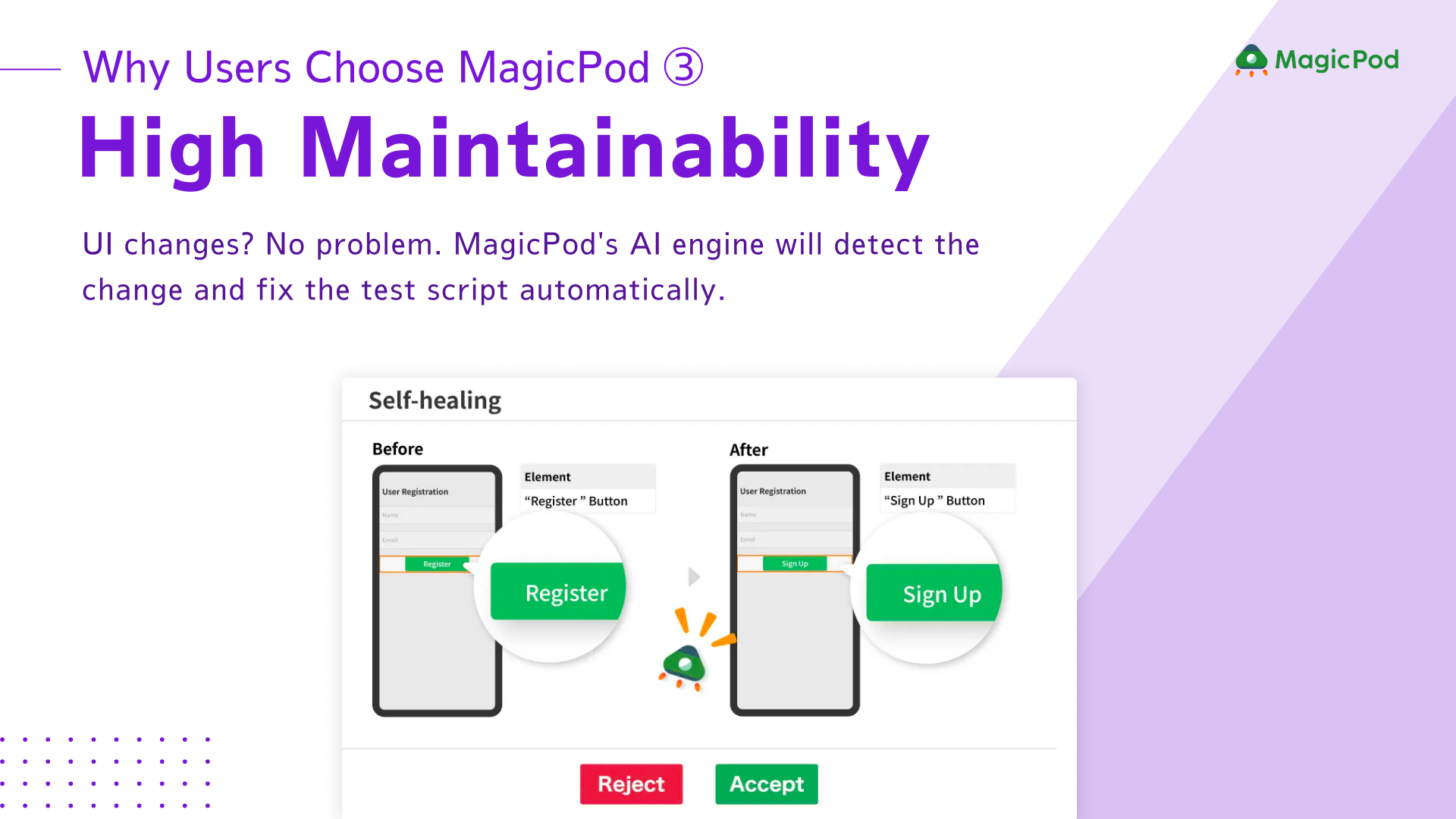 MagicPod - 모바일 및 웹 앱에 대한 코드 No-Code E2E 테스트 자동화 미디어 5