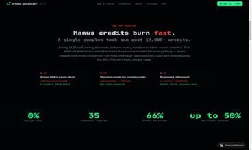 Credit Optimizer for Manus AI gallery image