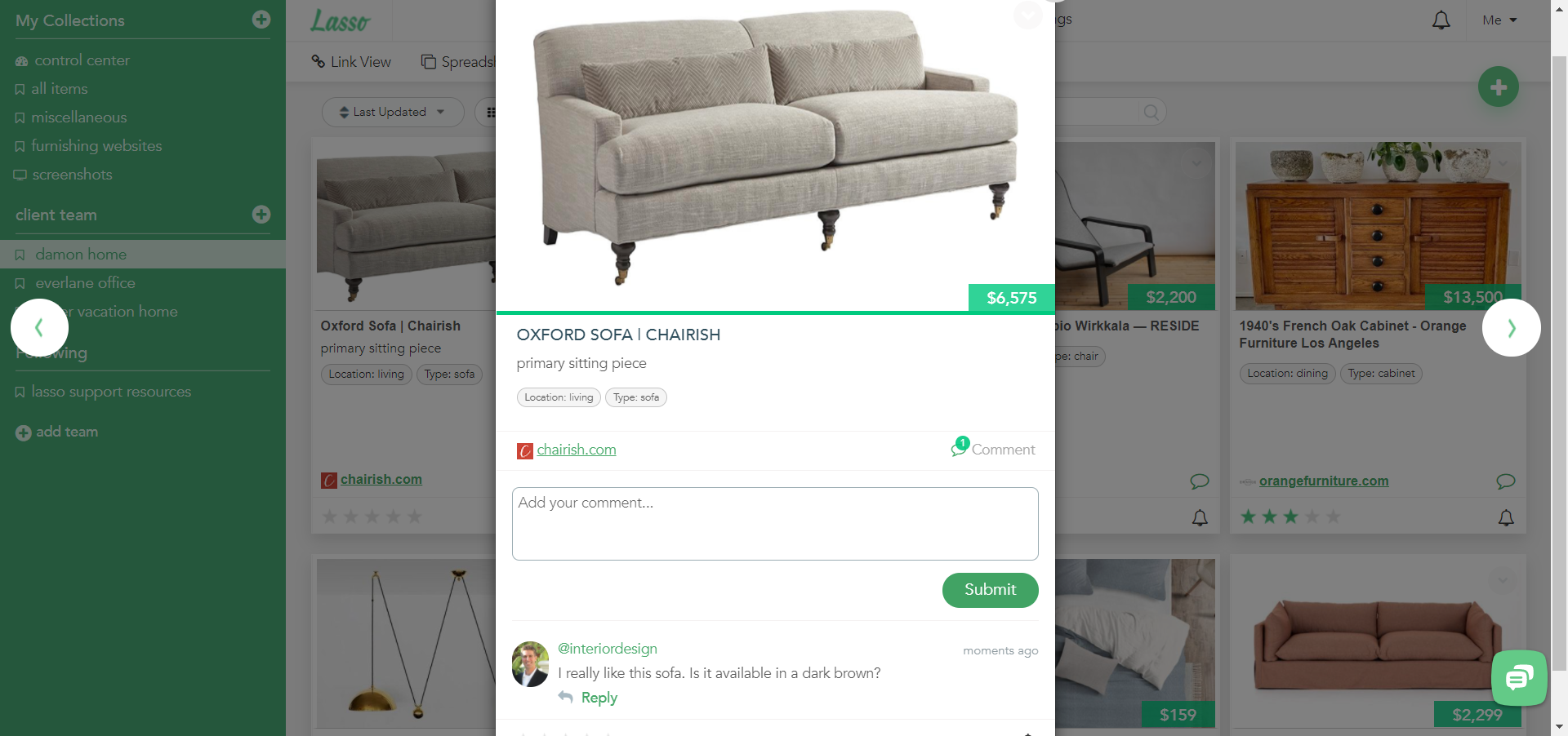 Lasso organizer for interior designs gallery image