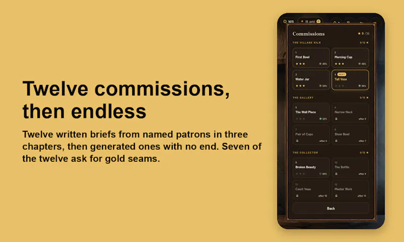Kintsugi Pottery: Goldmend screenshot 8