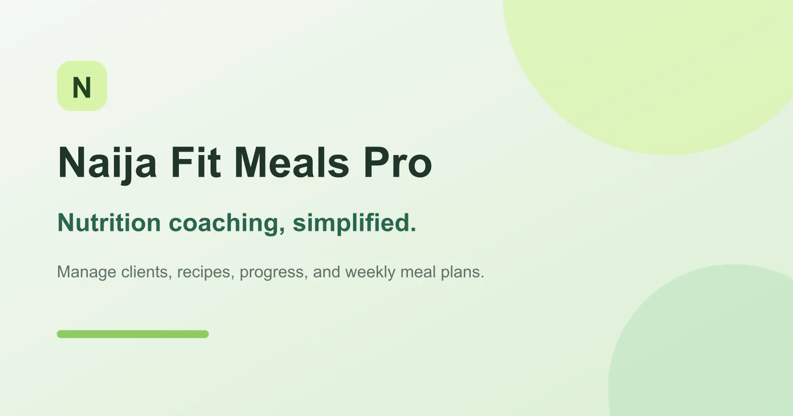 Naija Fit Meals Pro screenshot 1