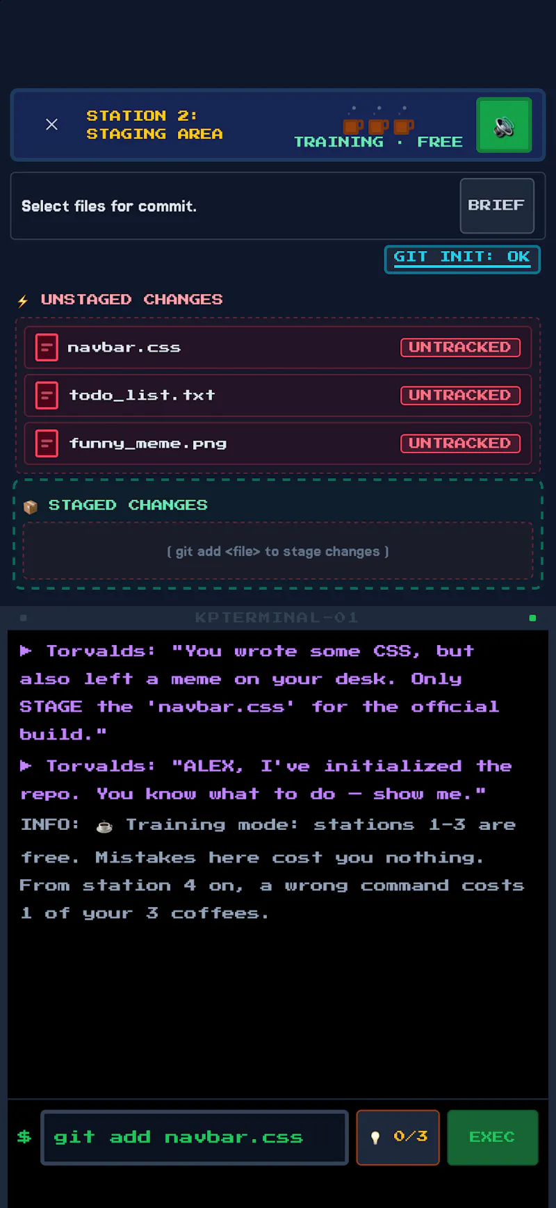 GitSetGo — learn git the fun way screenshot 4