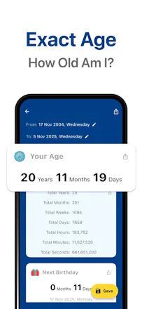 Age Calculator: Date of Birth gallery image