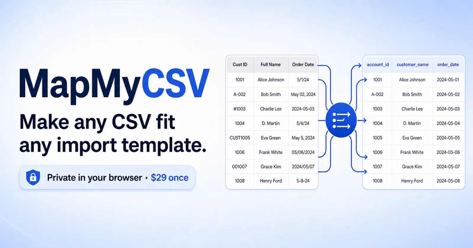 MapMyCSV screenshot 2
