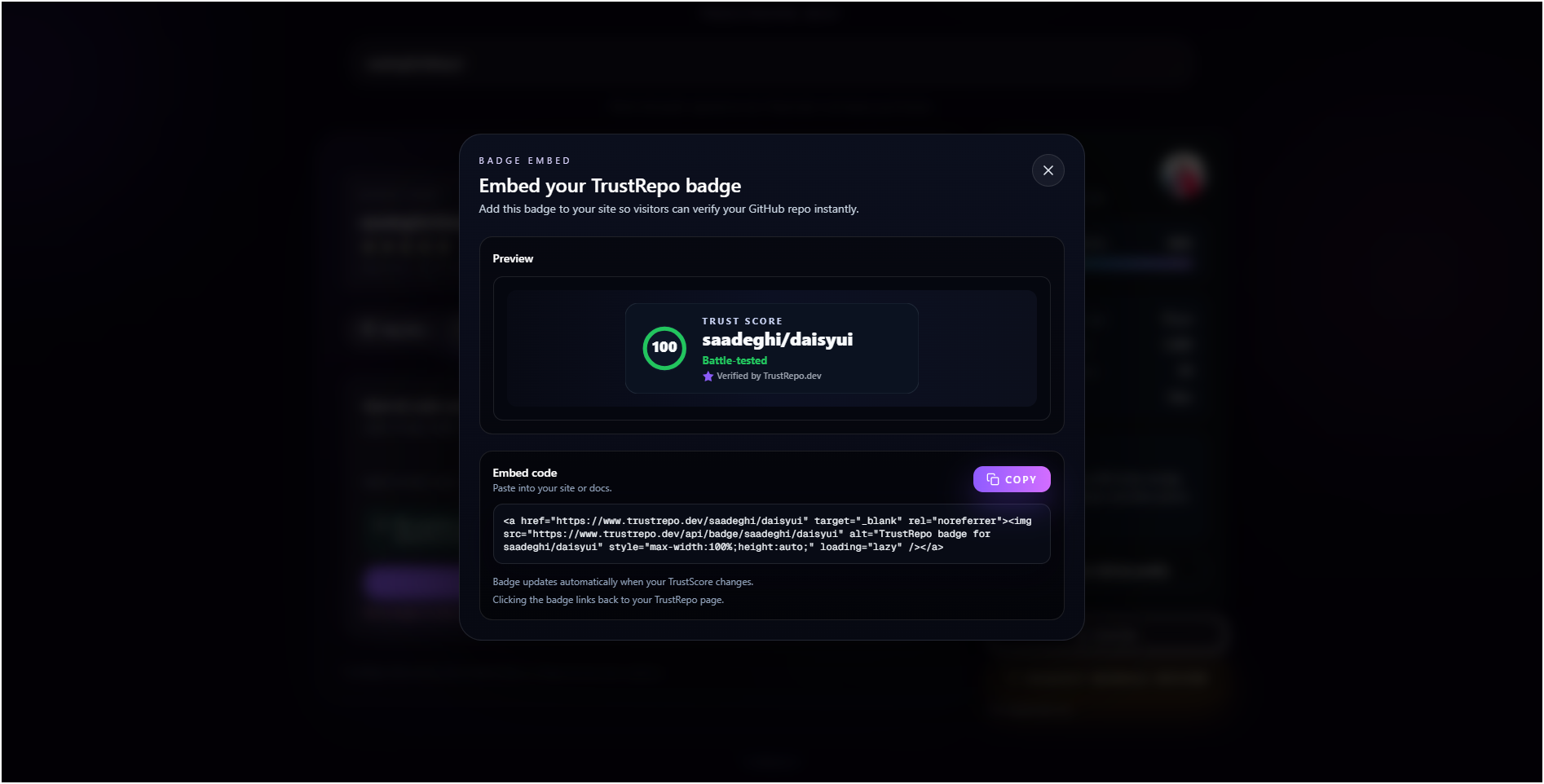 TrustRepo.dev gallery image