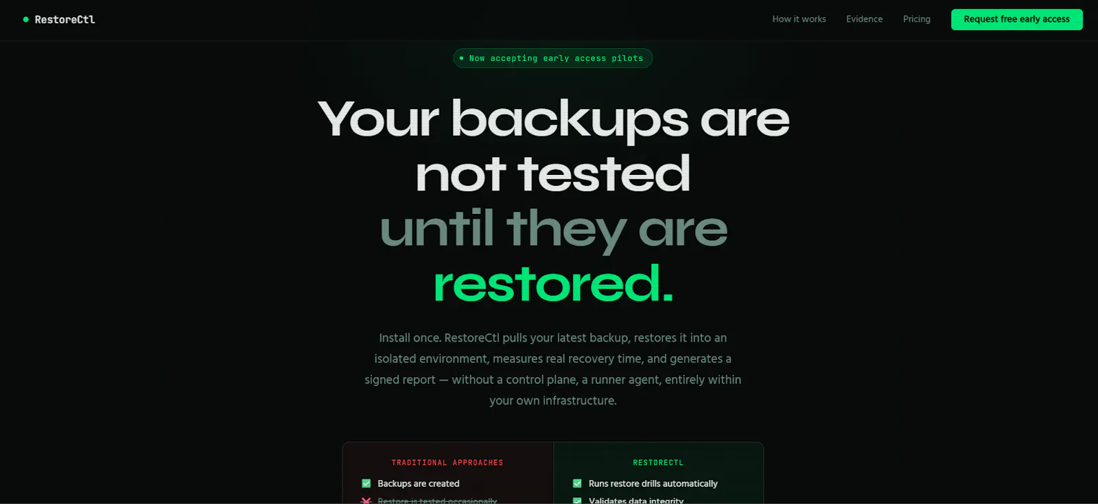RestoreCtl screenshot 2