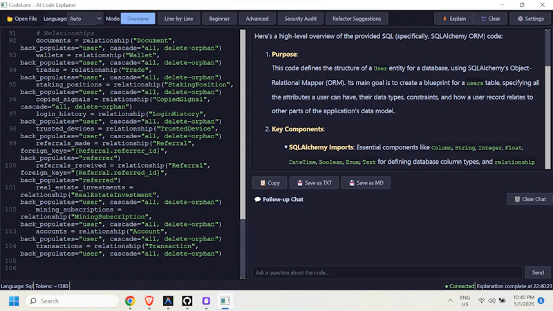 CodeLens screenshot 2