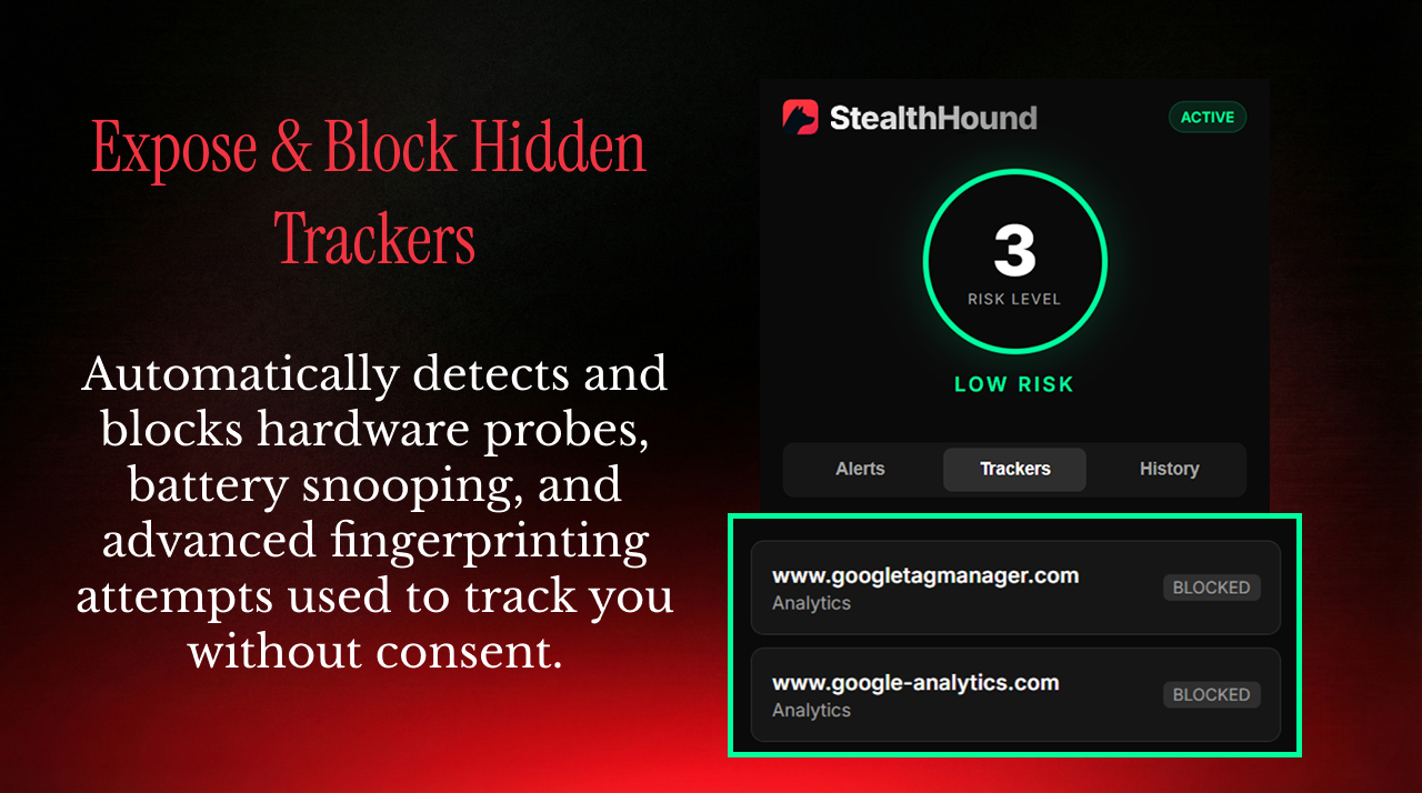 StealthHound - Screenshot 4 showing product features and functionality