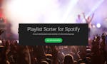 Playlist Sorter for Spotify image