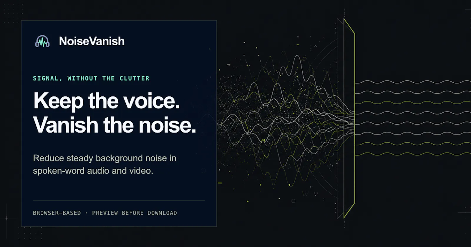 NoiseVanish screenshot 1