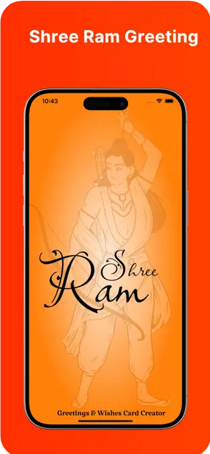 Shree Ram Greetings & Wishes - God & Festival Greetings Cards Maker media 4
