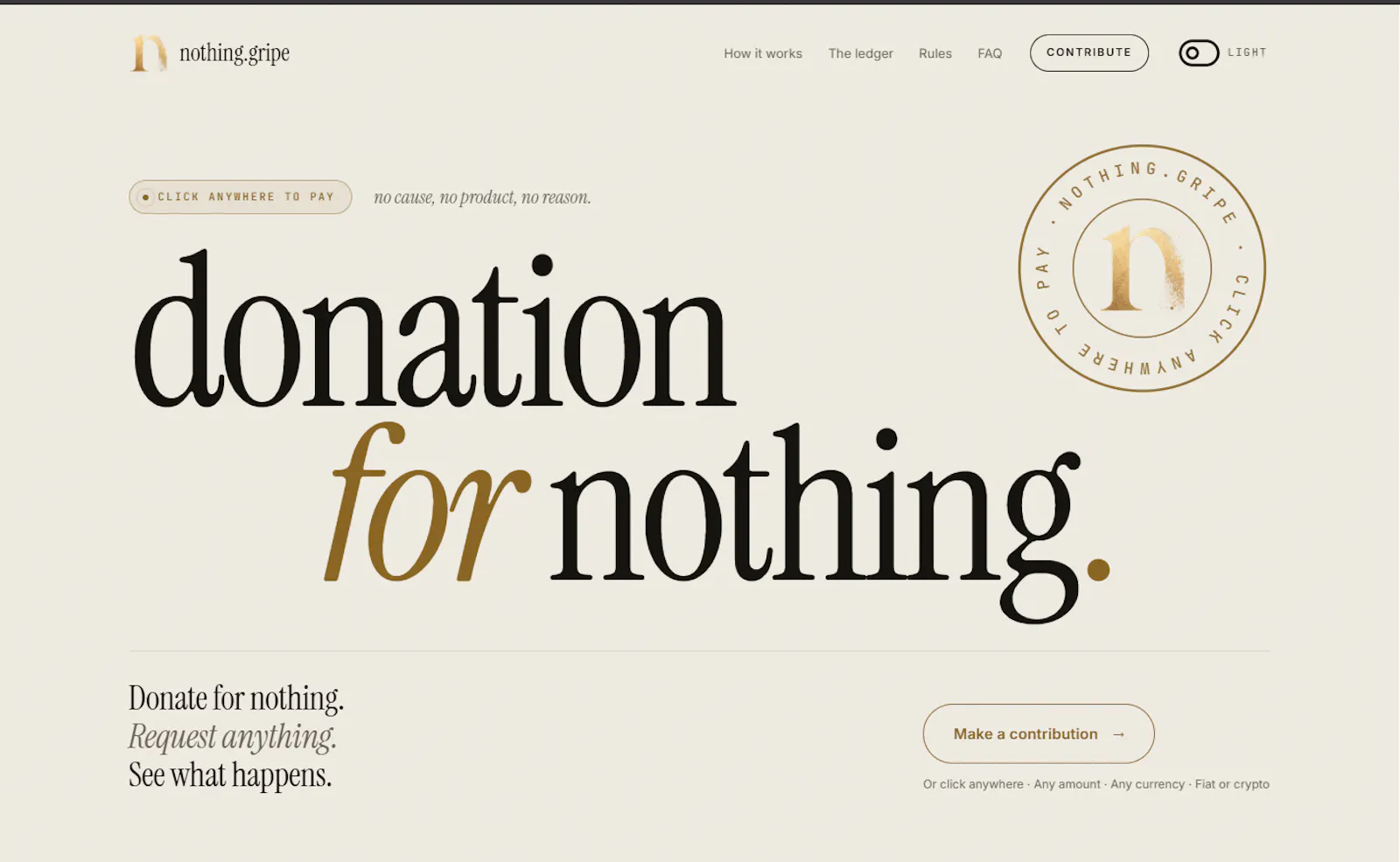 Donation for Nothing screenshot 6