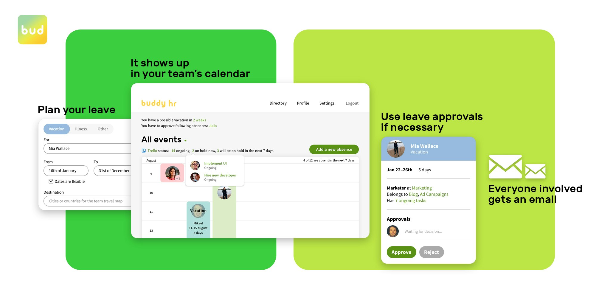 BuddyHR Absences gallery image