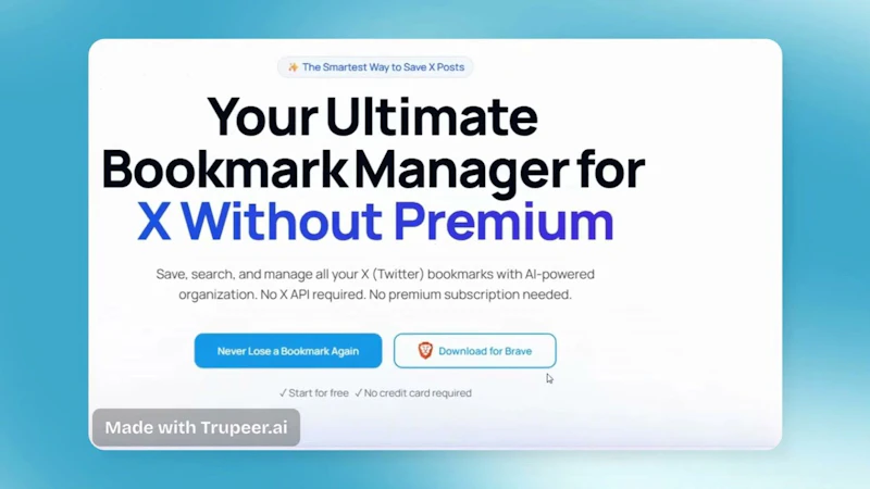 BookmarksBrain screenshot 1 (video preview)