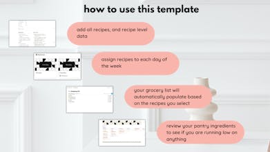 menu planner notion template gallery image