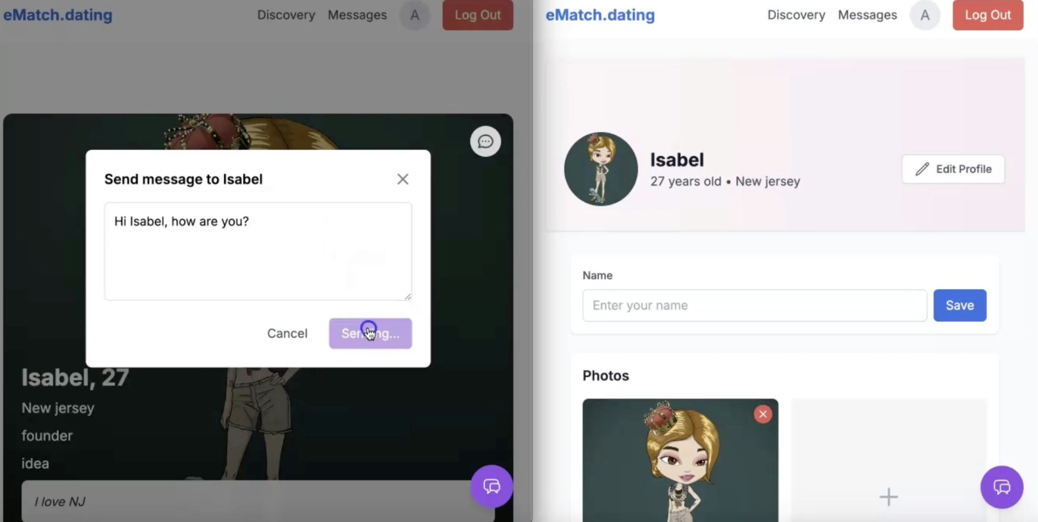 Dating App Template gallery image