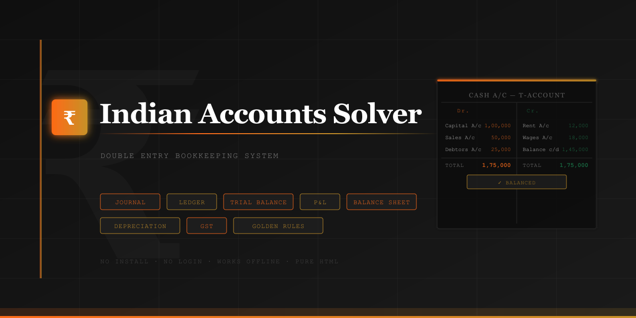 Indian Accounts Solver gallery image
