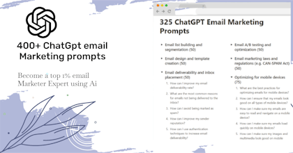 ChatGPT prompts Email gallery image