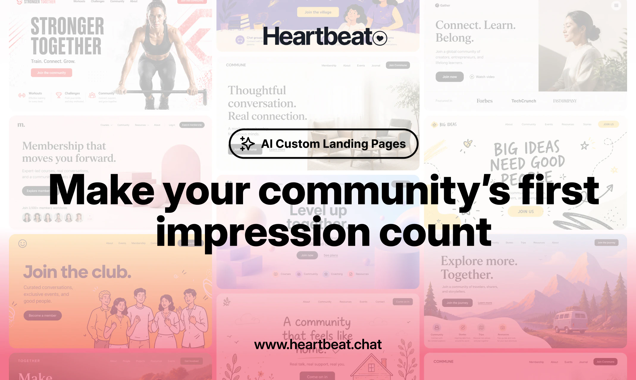Heartbeat Landing Pages 截图 1