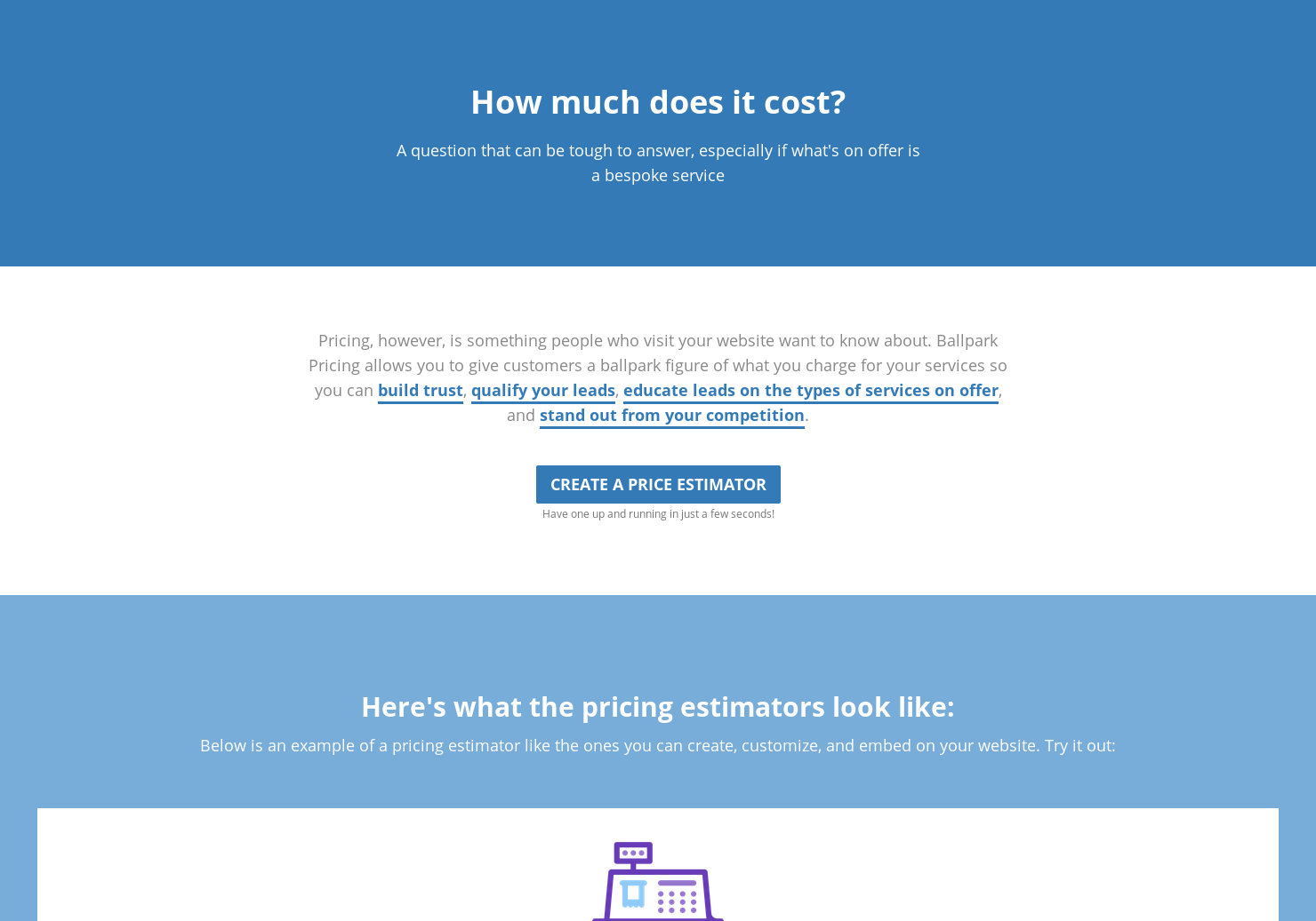 Ballpark Pricing gallery image