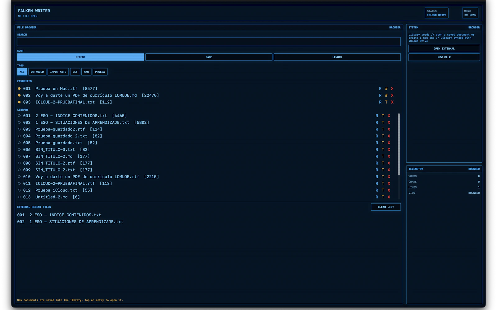 Falken Writer screenshot 8