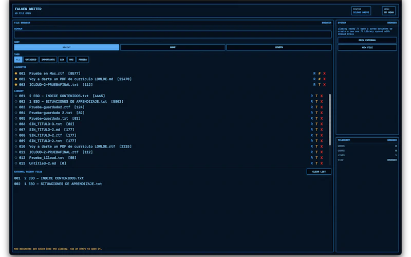 Falken Writer screenshot 8