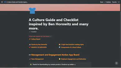 Company Culture Building Checklist gallery image