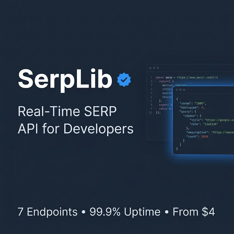 SerpLib.com Real-time Google Search API screenshot 1