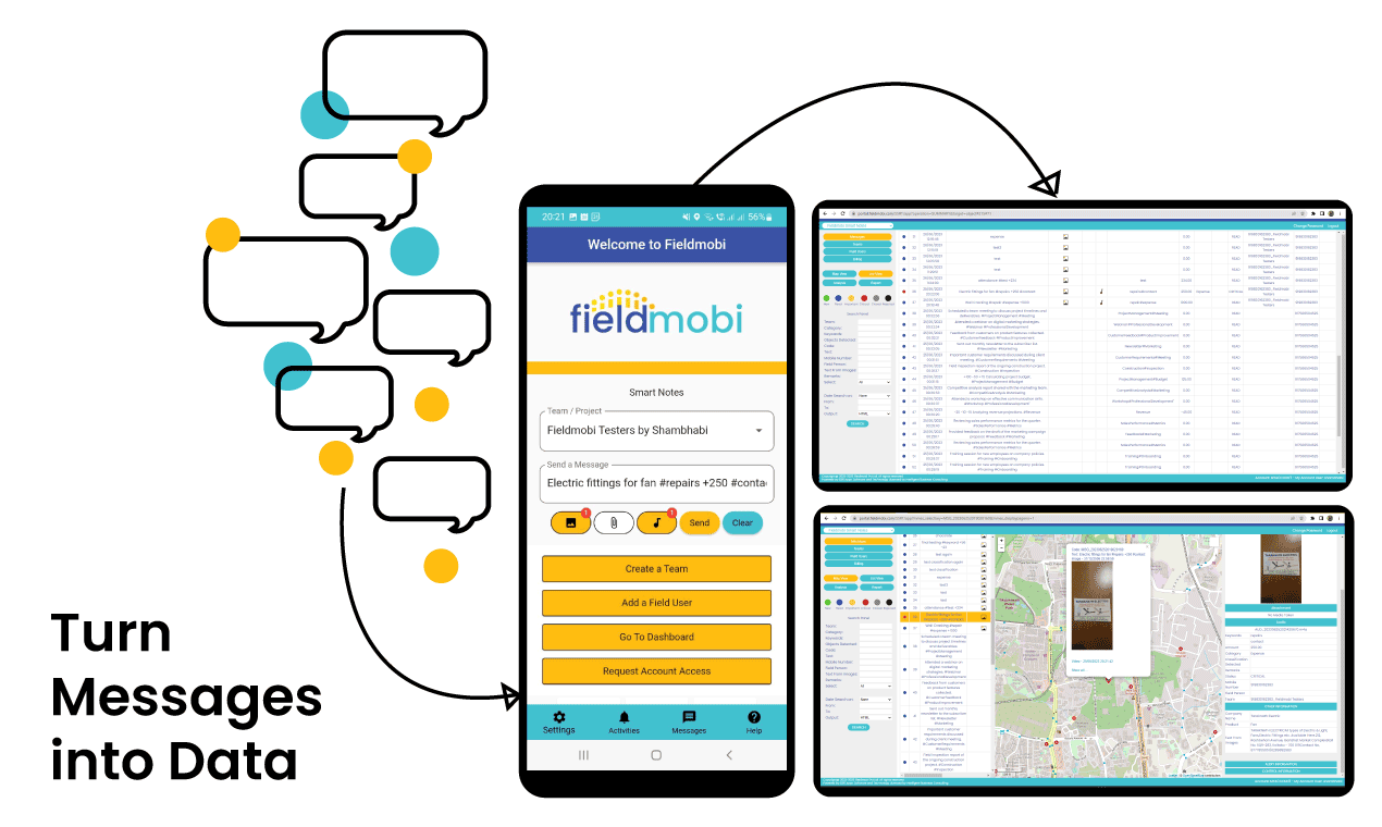 FieldMobi Smart Notes - Превратите сообщения вашей команды в поиск и анализируемые данные медиа 5