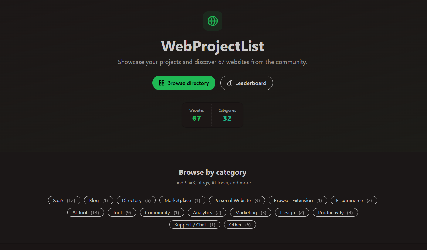 WebProjectList gallery image