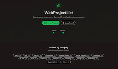 WebProjectList gallery image