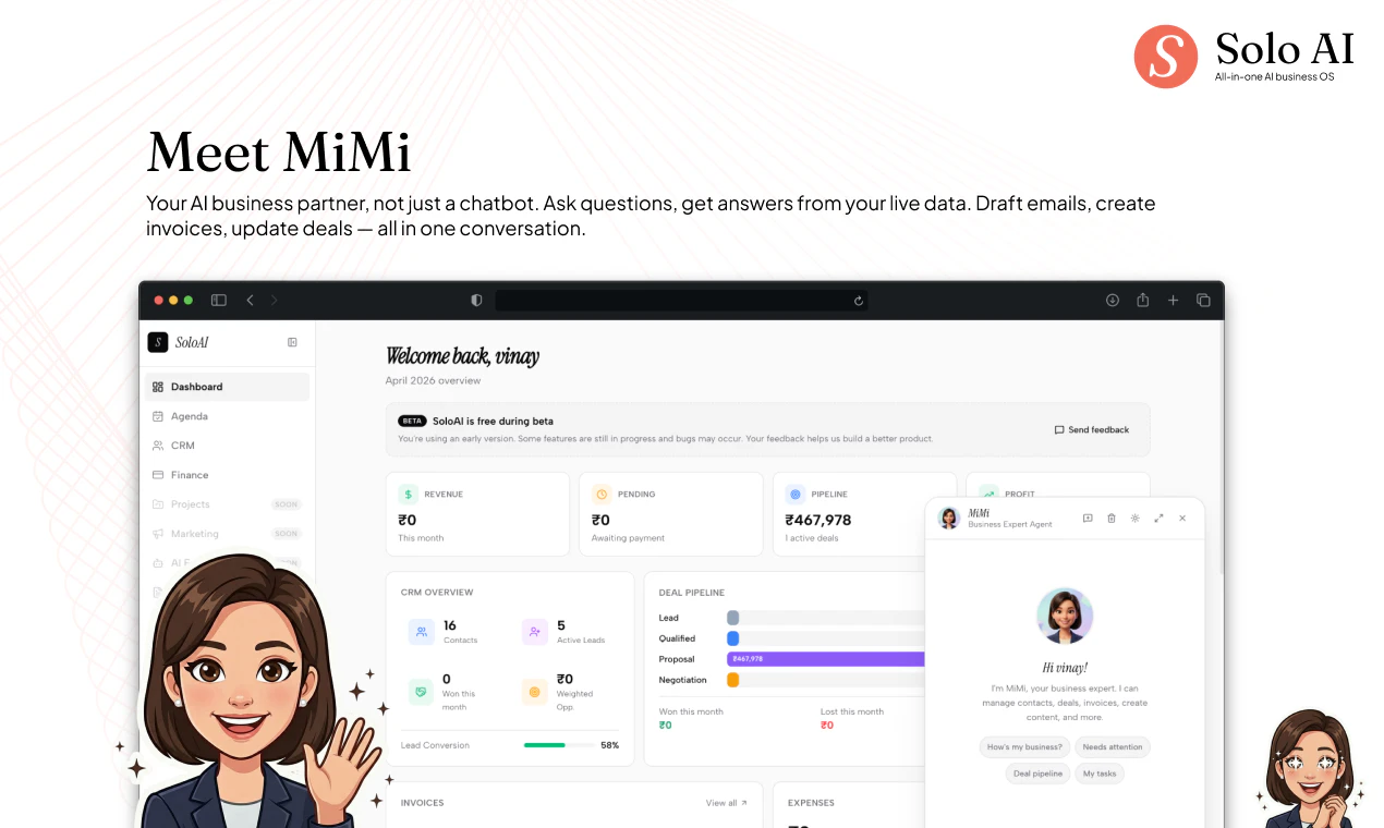 SoloAI – AI Business OS for Founders screenshot 2
