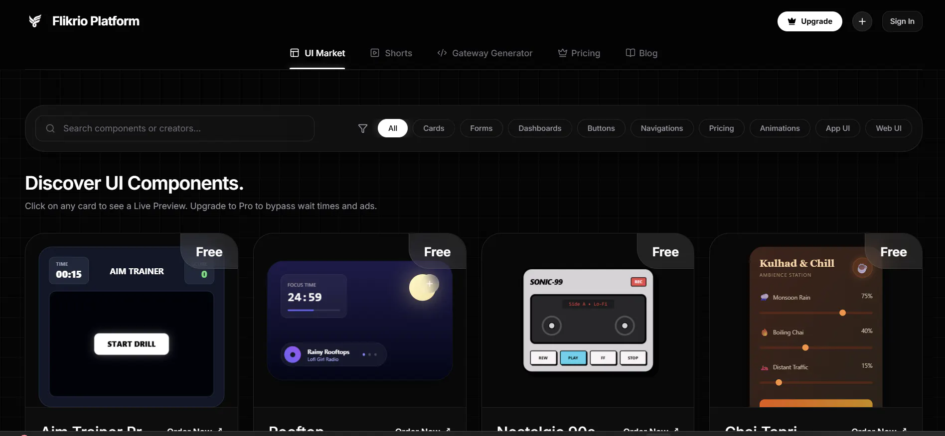 Flikrio Platform gallery image