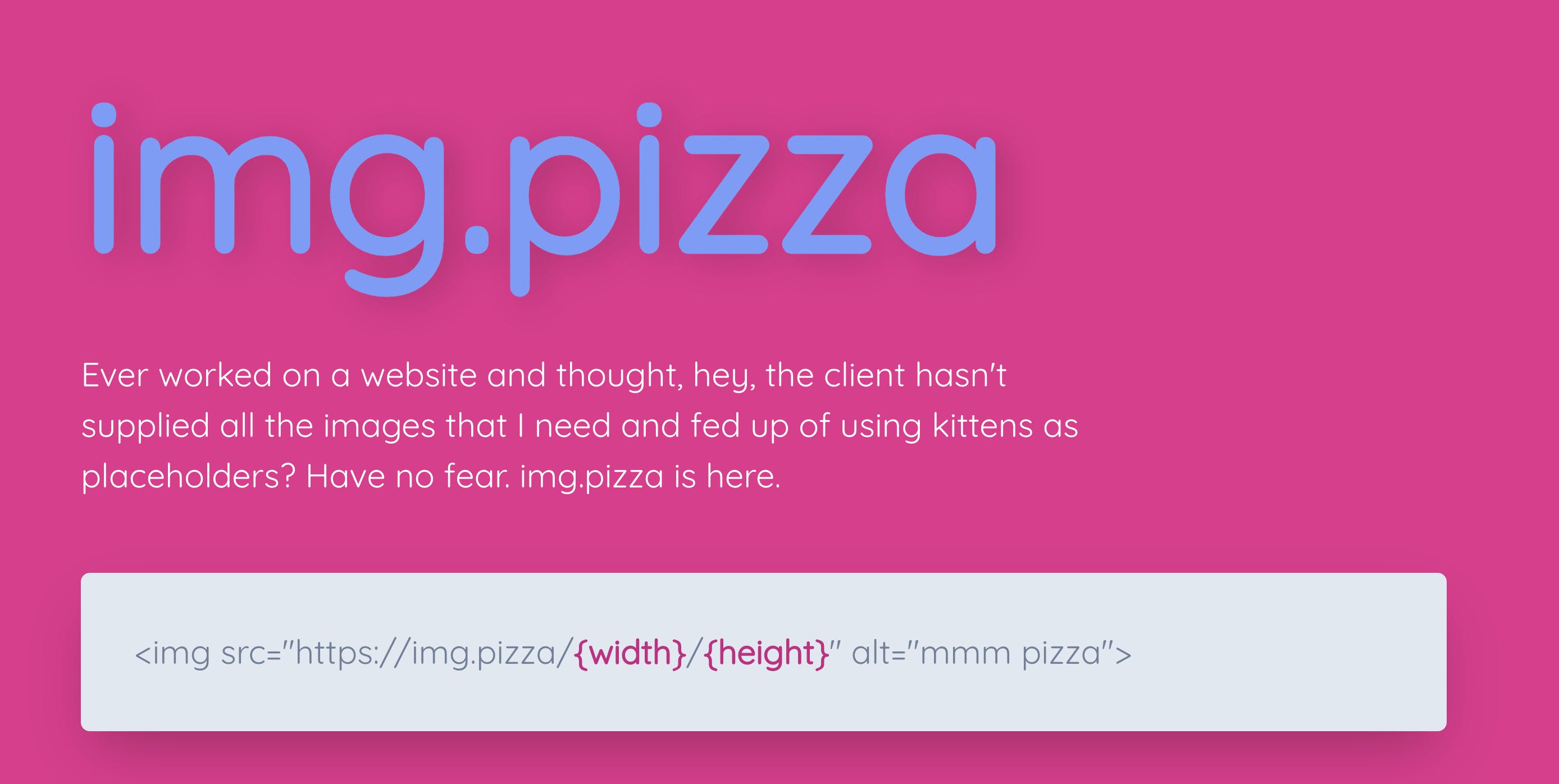 Img.pizza - the pizza img placeholder media 1